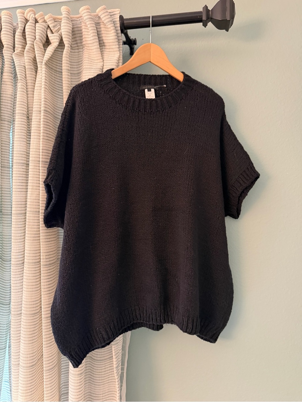 Louiza Babouryan sweater black 100% cotton size L